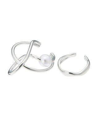 AMERICAN HOLIC パールイヤカフセット Silver