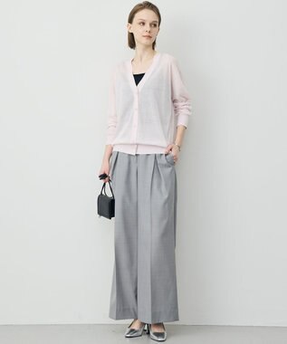 ICB 【先行予約】 リネンブレンドシアー カーディガン ライトピンク