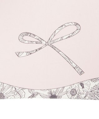 MOONBAT 【耐風傘/ジャンプ傘】ランバン オン ブルー (LANVIN en Bleu) リボン 花柄 長傘 サテンプリント ピンク