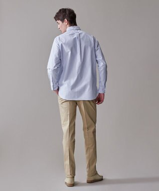 J.PRESS MEN コットンオックス マルチストライプ シャツ / ボタンダウン ブルー系1