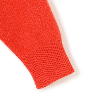 UNFILO カシミヤブレンド オフネックニット オレンジ