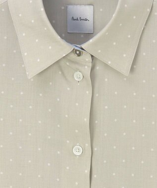 Paul Smith 【洗える】ポルカドット 半袖シャツ ベージュ