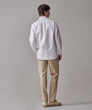 J.PRESS MEN コットンオックス マルチストライプ シャツ / ボタンダウン ホワイト系1