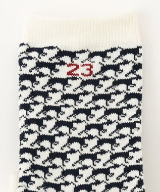 23区GOLF 【MEN】ハンタードッグ柄ソックス ホワイト系5