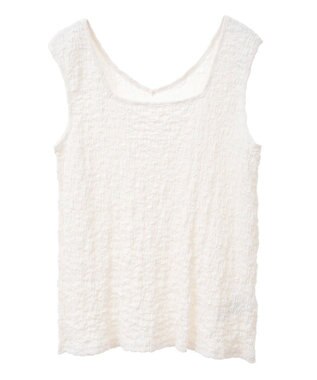 Green Parks 表面感タンクトップ Ivory