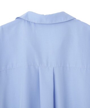 YECCA VECCA 裾レーススキッパーシャツ Blue