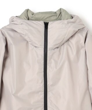 UNFILO MENS 【OCEANS YouTube 掲載】TAION×UNFILO リバーシブルフードダウン ライトグレー×セージグリーン