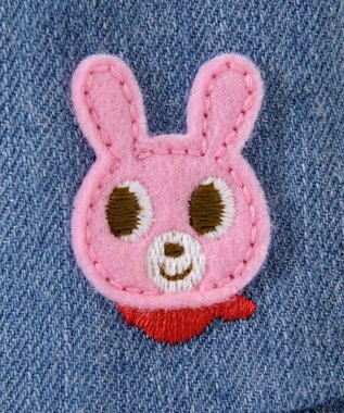 MIKI HOUSE HOT BISCUITS 【100-110cm】キャビットちゃん デニムスカート インディゴブルー