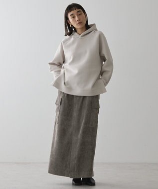 AMERICAN HOLIC サイドスリットポンチパーカー Gray Beige