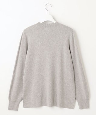 J.PRESS LADIES 【洗える】SECOND PRINCE モックネック ニット ライトグレー系
