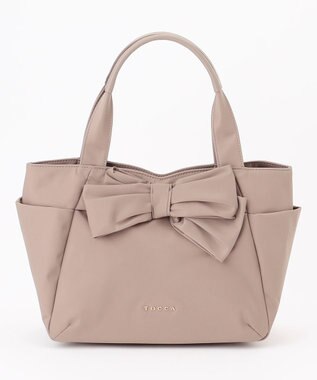TOCCA 【大人百花掲載】KNOT IN HEART NYLONTOTE M トートバッグ M グレージュ系