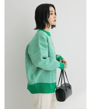Green Parks ストライプＪＱカーディガン Green