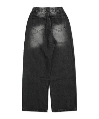 WEGO ウォッシュストリングデニム ブラック