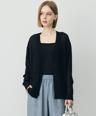 ICB L 【先行予約】 リネンブレンドシアー カーディガン