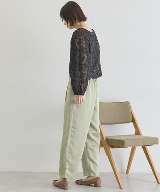 AMERICAN HOLIC 【前後2WAY】シアーレースブラウス Black