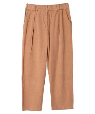 CRAFT STANDARD BOUTIQUE ピグメントツイル　Ｗタックリラックスパンツ Camel