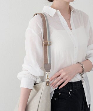 russet アレンジショルダーベルト【アイビーテープ】(CE-1146) Gray/Beige