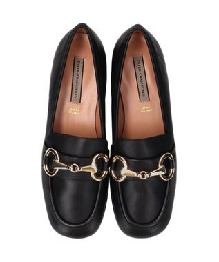 INTER-CHAUSSURES 【INTER-CHAUSSURES】ソフトスクエアトウビットローファー ブラック