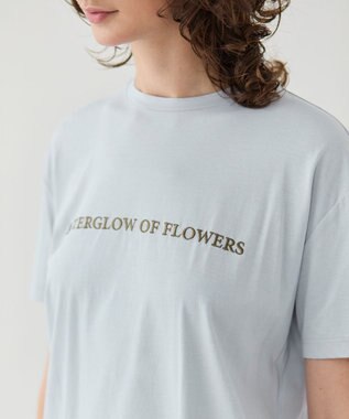 BEIGE， 【洗える】CASSIA / オリジナルロゴTシャツ Sax