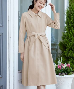 Tiaclasse L 【新色追加】ステンカラードレスコート ライトベージュ