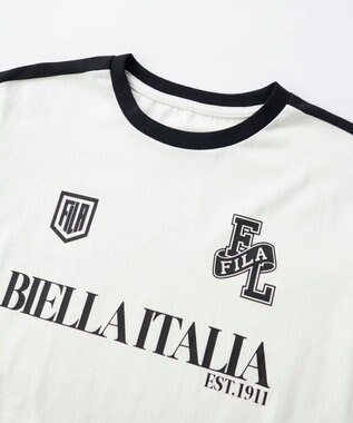 OP／FILA 【FILA】ショート丈半袖Tシャツ ホワイト