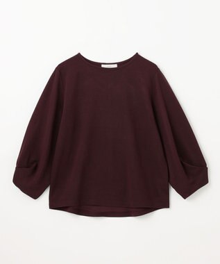 ANY L 【洗濯機可】タックスリーブ プルオーバー ボルドー