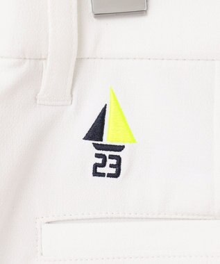 23区GOLF 【WOMEN】【防透/ストレッチ/撥水】スケトラドビーストレッチ モチーフ スカート ホワイト系