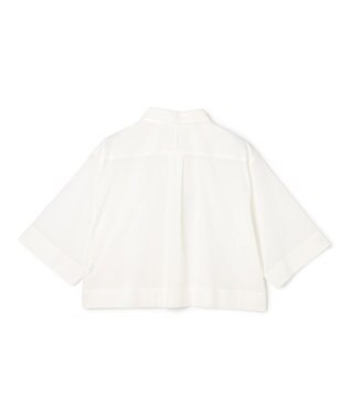BEIGE， BAC / コットンシアー ショートレングスシャツ Off