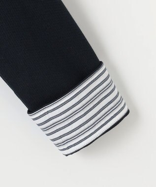 JOSEPH ABBOUD 【25SS・オーガニックコットン使用】ダディ ポロシャツ ネイビー系