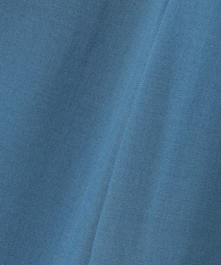 ANY 【ウエストゴム】イージケア美脚パンツ ワイド ブルー