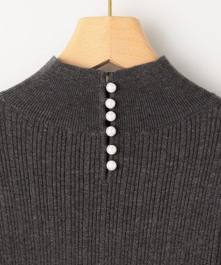 組曲 リブハイネック  ニット グレー系