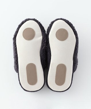 UCHINO ごくふわスリッパ　「ユニティ」　Sサイズ(足のサイズ21-23cm) ダークグレー