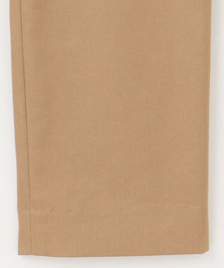 J.PRESS LADIES L 【洗える】シャンブレーサテン テーパード パンツ キャメル系