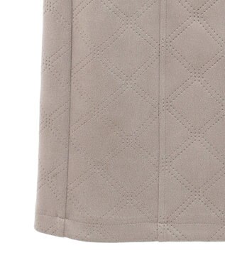Green Parks ・ＥＬＥＮＣＡＲＥ　ＤＵＥ　エンボスナロースカート Gray Beige