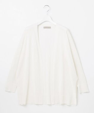 UNFILO L 【洗える】接触冷感シアーカーディガン ホワイト系