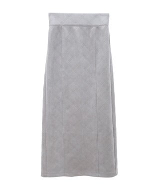 Green Parks ・ＥＬＥＮＣＡＲＥ　ＤＵＥ　エンボスナロースカート Light Gray