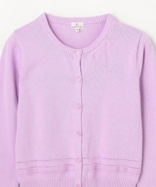 組曲 KIDS 【150-160㎝】クラシック カーディガン ライラック系