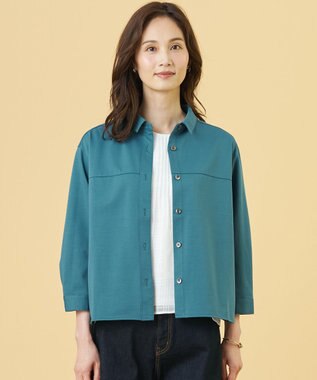 J.PRESS LADIES 【冷房対策に】タイプライターライクジャージー シャツ カットソー