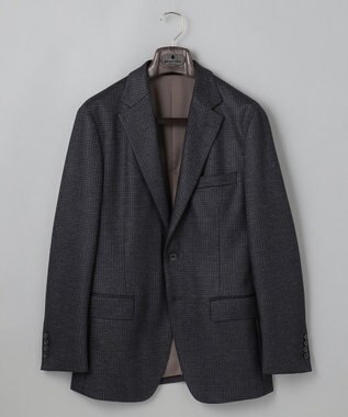 GOTAIRIKU セットアップ対応【2WAYストレッチ/シワになりにくい】T/W ジャージージャケット_千鳥柄 グレー系8