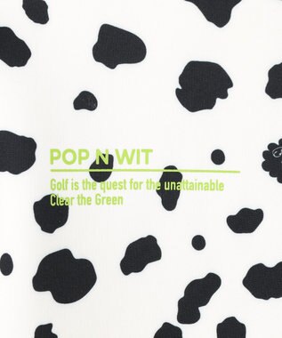 PW CIRCULUS 【WOMEN】スノーレオパード裏フリースモックネックT ホワイト系5