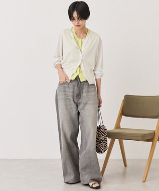 AMERICAN HOLIC 【2SET・接触冷感】カーディガン+ノースリーブニット Light Gray