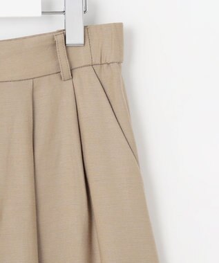 自由区 【XSサイズ～/洗える/セット可】キュプラリネンシャンタン ショートパンツ ベージュ系