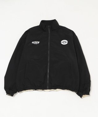 WEGO 【ユニセックス着用ITEM/リバーシブル/2WAY】リバーシブルフリースブルゾン ブラックその他