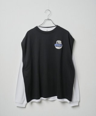 WEGO アンサンブルスウェットベストロンT ブラック