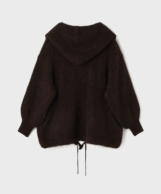 GRACE CONTINENTAL ストールアルパカカーディガン ブラウン