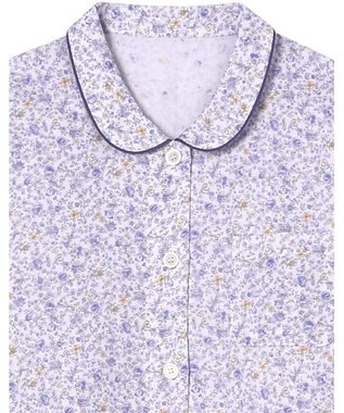 Wing パジャマ 長袖 長ズボン 綿100%(本体) レディース EP5070 ウイング／ワコール パープル