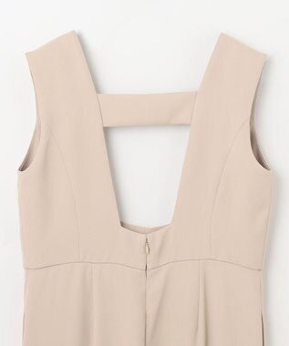 GRACE CONTINENTAL ビジュー釦サロペット ベージュ