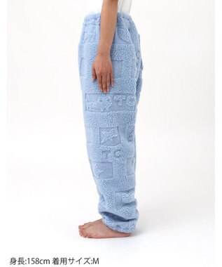 tsumori chisato SLEEP ツモリチサト ボトムス ロングパンツ ルームウェア ボア素材 冬 tsumori chisato SLEEP UOW411 /ワコール ブルー
