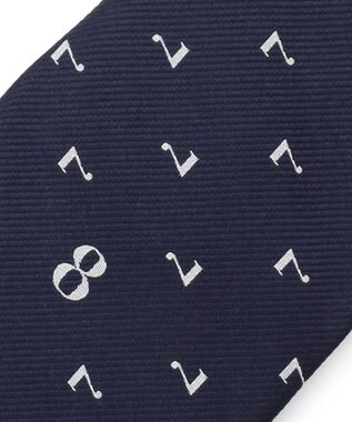 J.PRESS MEN 【JOKE TIE COLLECTION】七転び八起き ネクタイ ネイビー系7