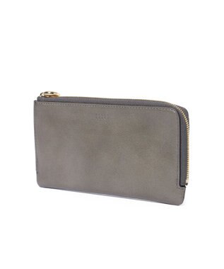 PELLE BORSA L字ファスナーコンパクト長財布 Minato ミナト 3500 グレー